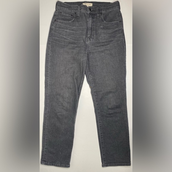 Madewell The Perfect Vintage Crop Jean in Washed Black Sz 28 EUC - Picture 1 of 8